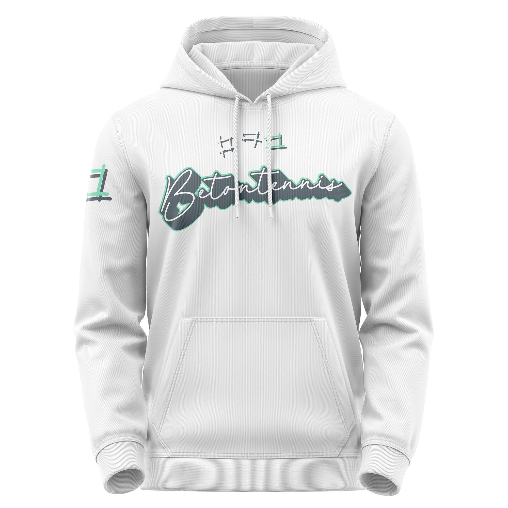 Betontennis Hoodie – Court Attitude für die Straße