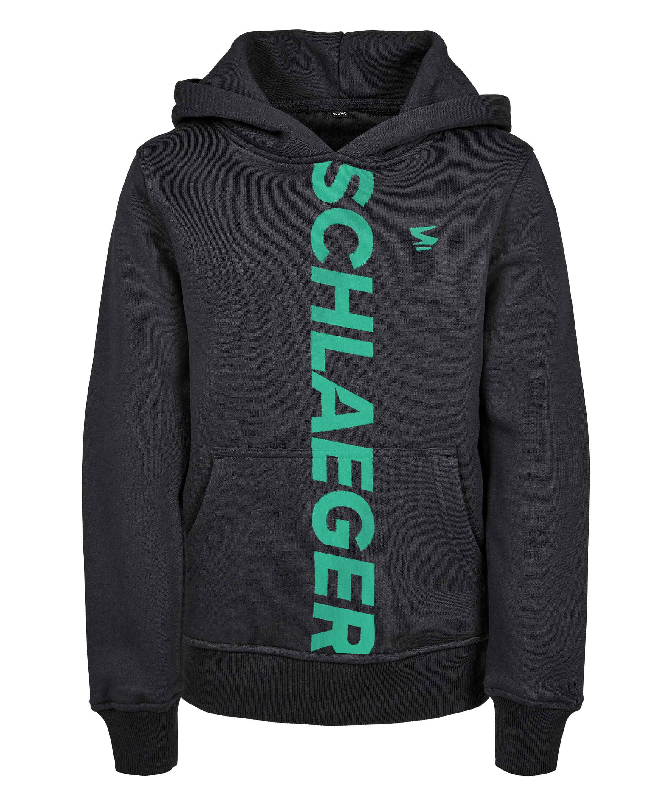 Schlaeger Typ Kinder Hoodie in Schwarz/Minzgrün