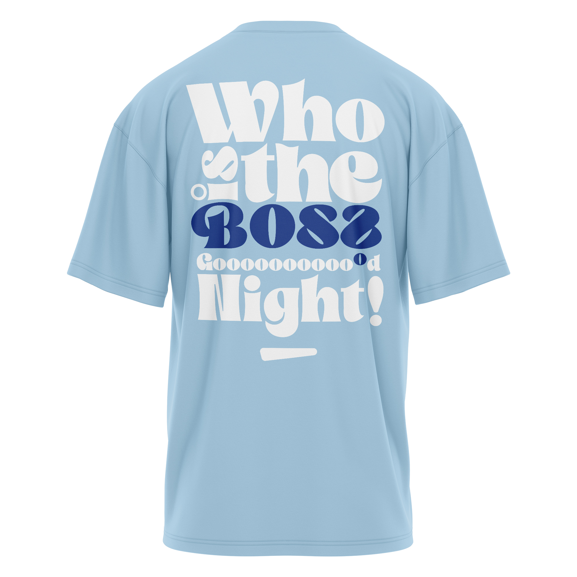 Oversize „Who is the Boss“ T-Shirt – Street-Tennis Edition