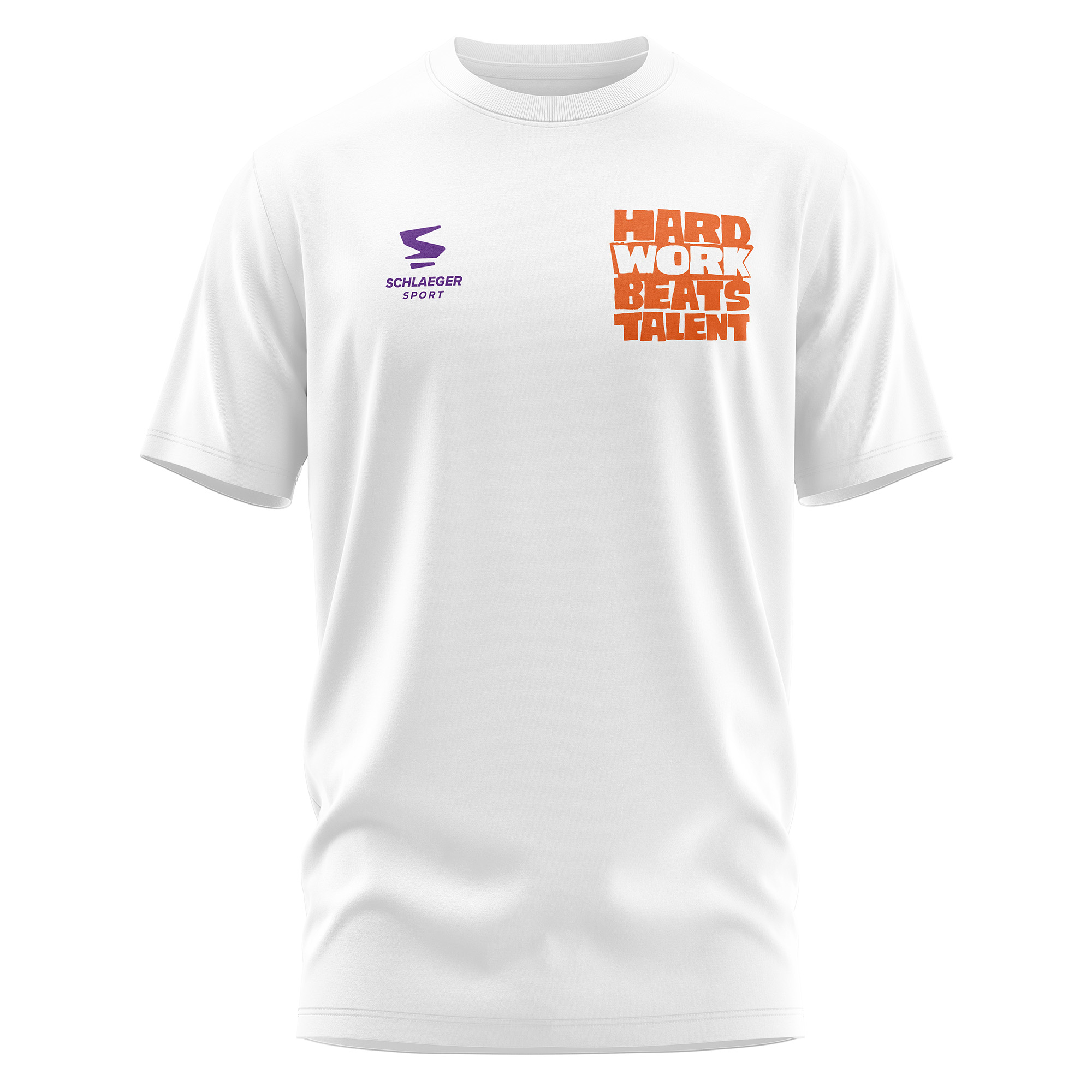 Tennis Motivationsshirt „Hard Work Beats Talent“ – Schlank geschnittenes Tennis-Shirt für Training & Freizeit