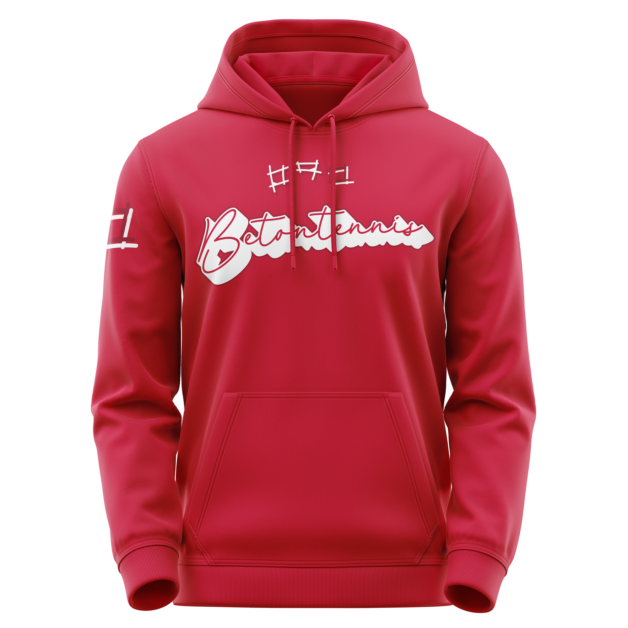 Betontennis Hoodie – Court Attitude für die Straße