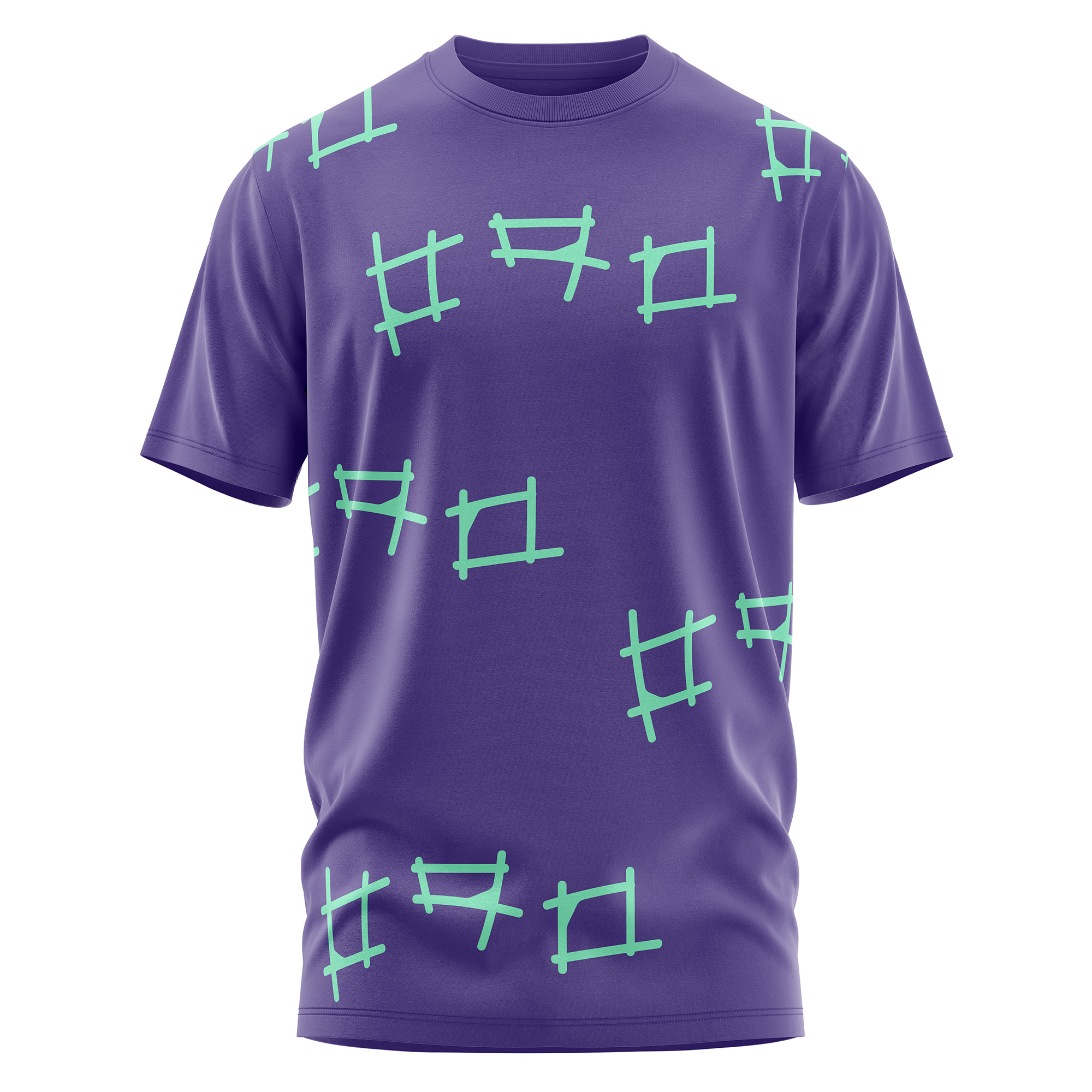BetonTennis Pattern T-Shirt – Premium Single Jersey