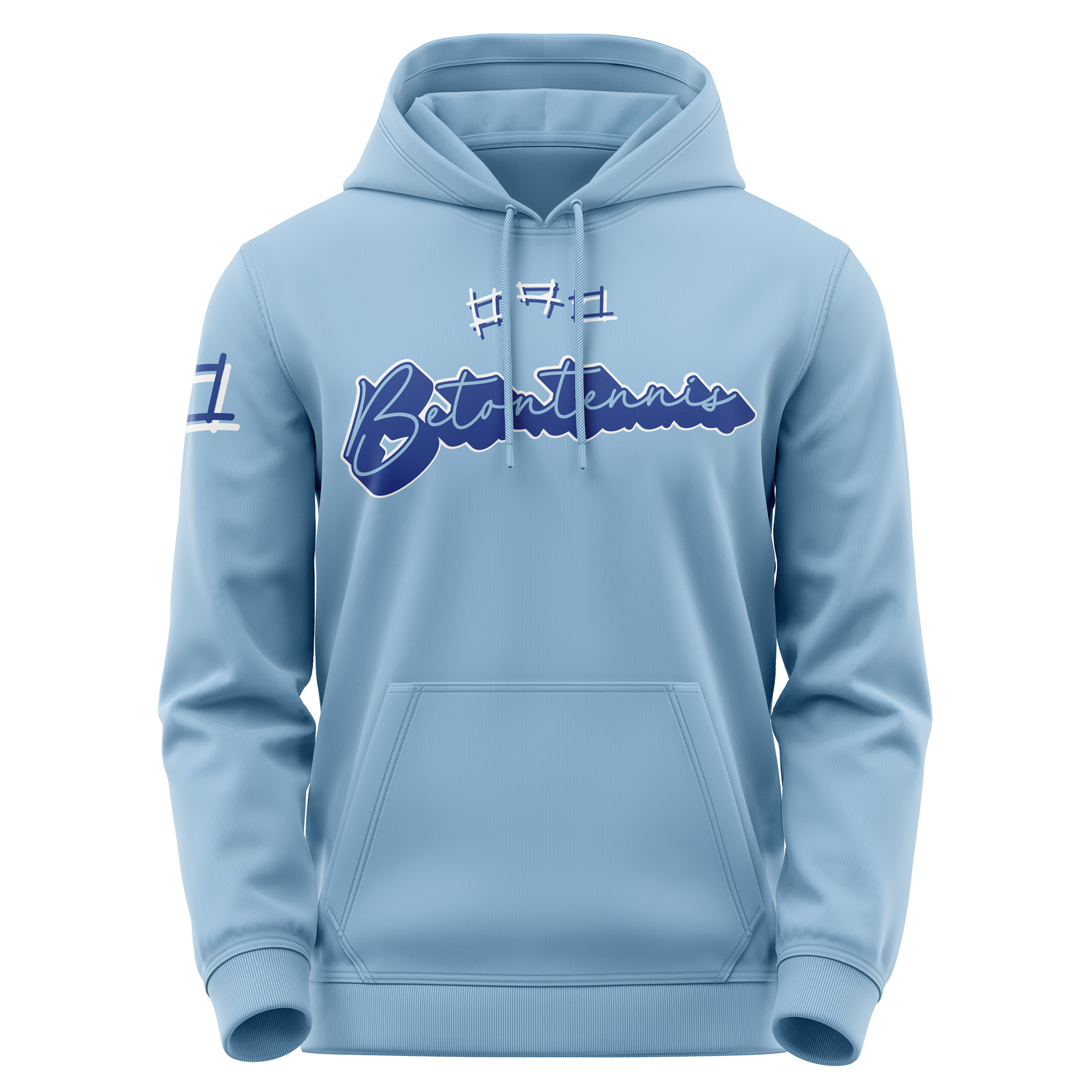 Betontennis Hoodie – Court Attitude für die Straße